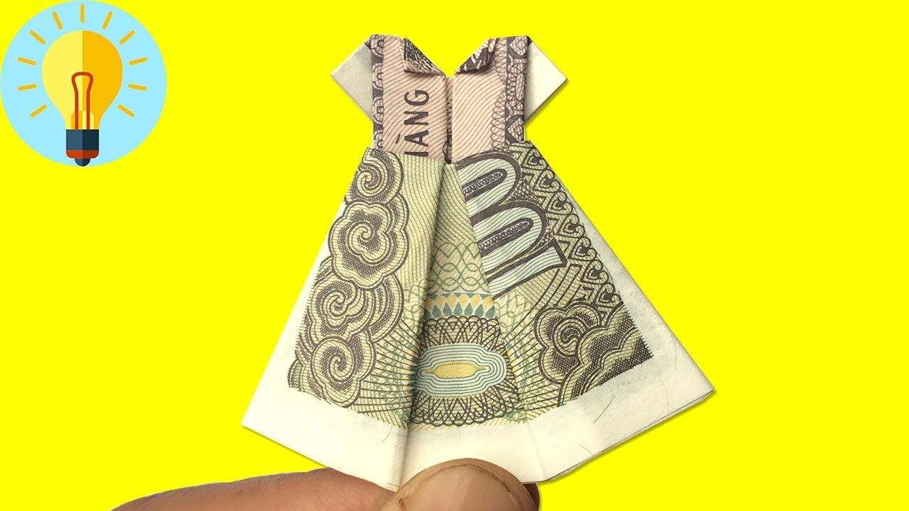 Geldscheine falten Kleid | Geldgeschenke zur Hochzeit Ideen, witzig & originell| Geld falten einfach