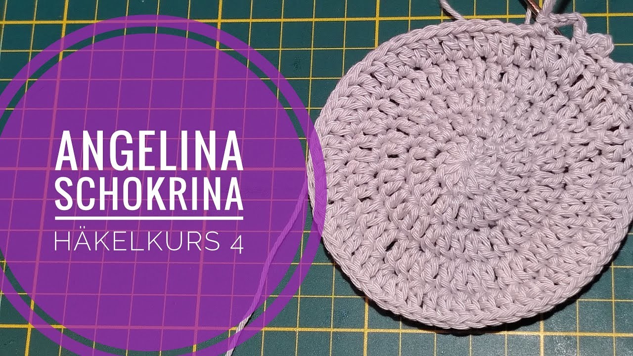 Häkelkurs Teil 4 - Rund häkeln - Untersetzer
