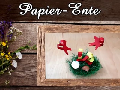 Süße Ente aus Papierstreifen ???? Osterdeko selber machen | Frühlingsdeko DIY | Teil 1