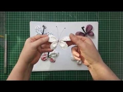 3D- Schmetterling aus Papier