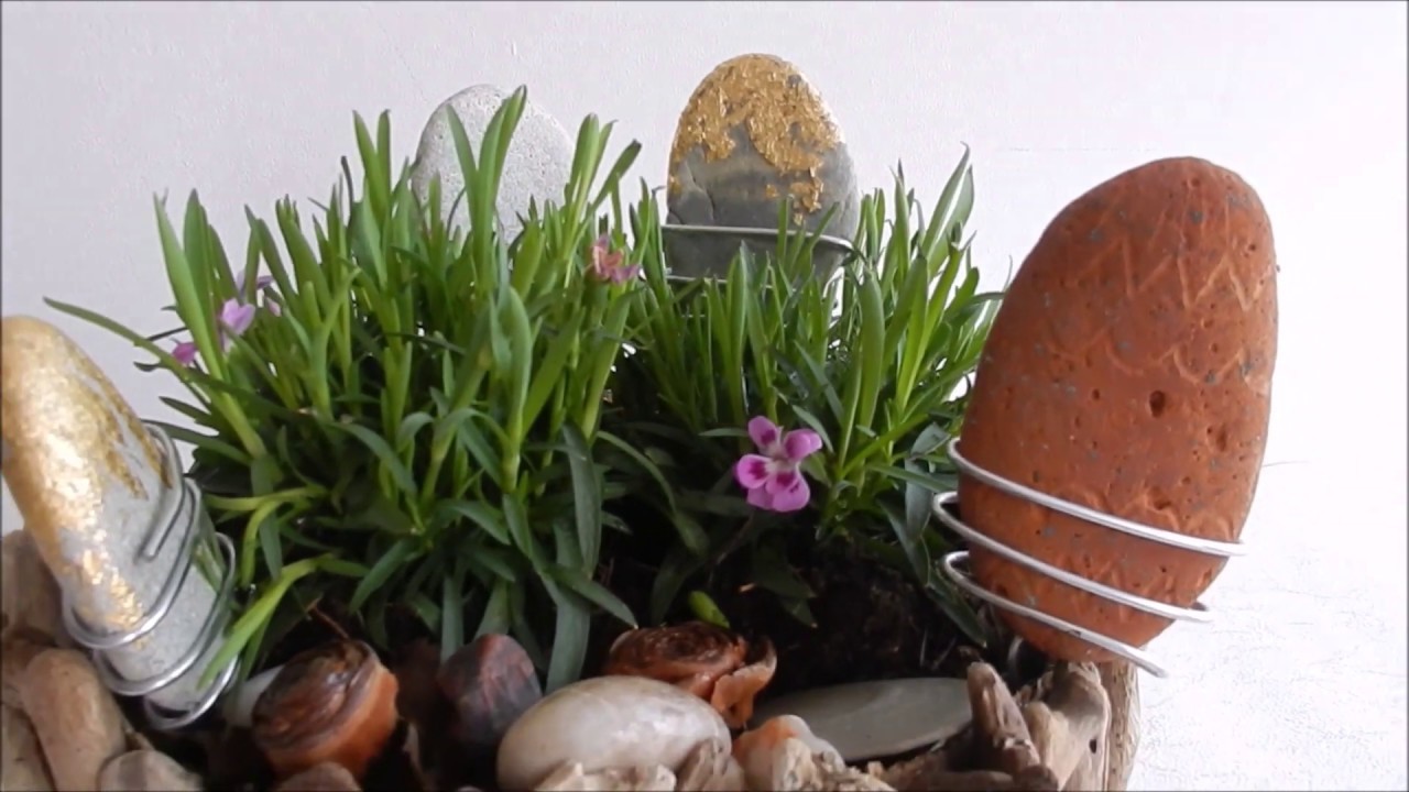 DIY OSTERDEKO AUS NATURMATERIAL^^MATERIAL VOM STRAND SCHWARZEN MEER