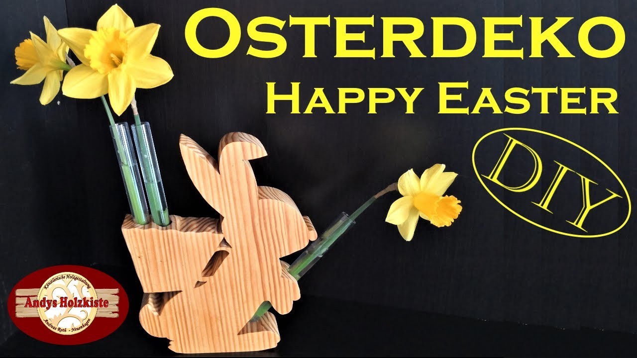 DIY | Osterdeko & Frühlingsdeko selber machen | Wooden Easter Decor | Scroll saw projects