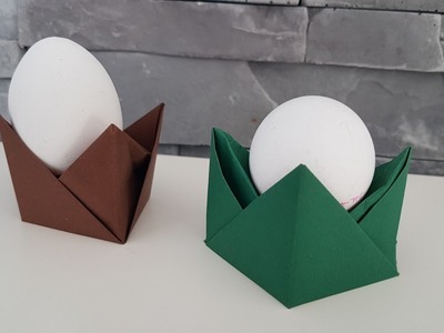 Eierhalter Osterdeko 2020 | DIY Origami | Bastelidee