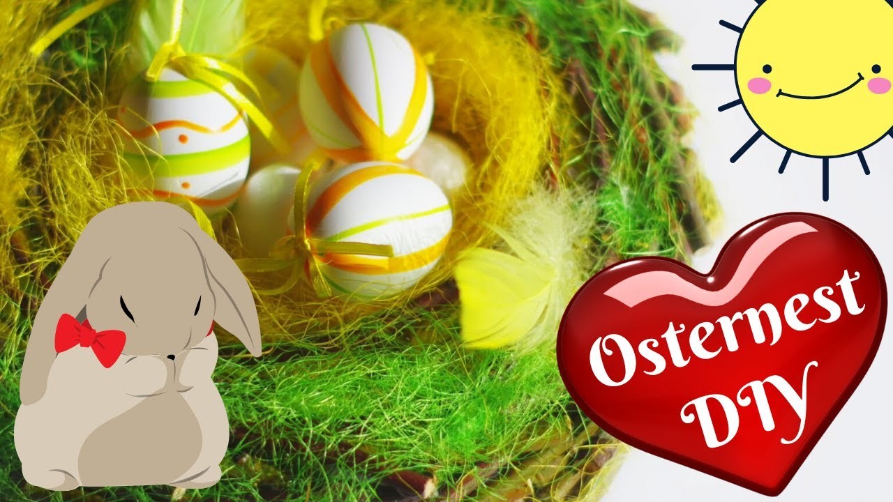 Frühlingsdeko Schritt für Schritt ???? Osterdeko einfach selbst gemacht ????Osternest DIY