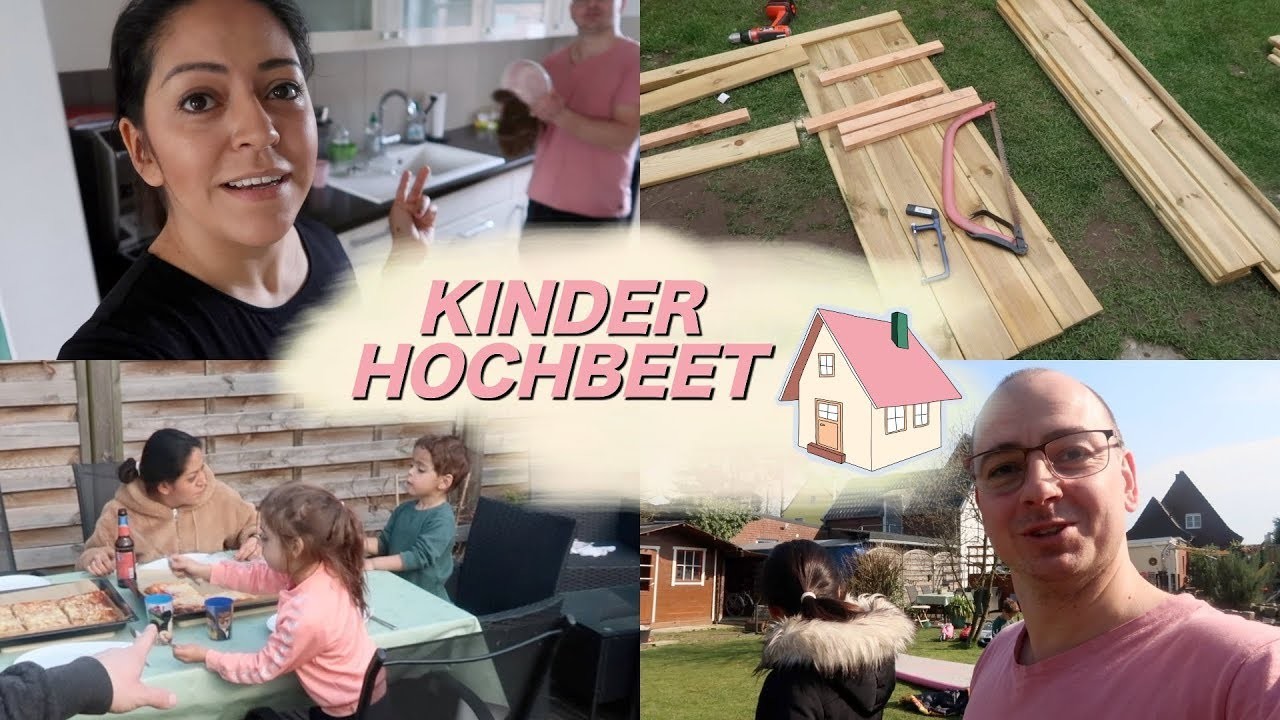 Kinder Hochbeet Projekt   Quarantäne Tag 4 Vlog#1213 Rosislife