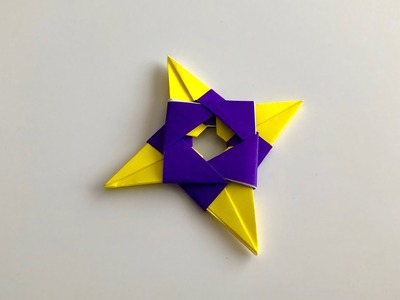 Ninja Stern Shuriken basteln mit Papier - How to make a paper Ninja Star - Origami DIY