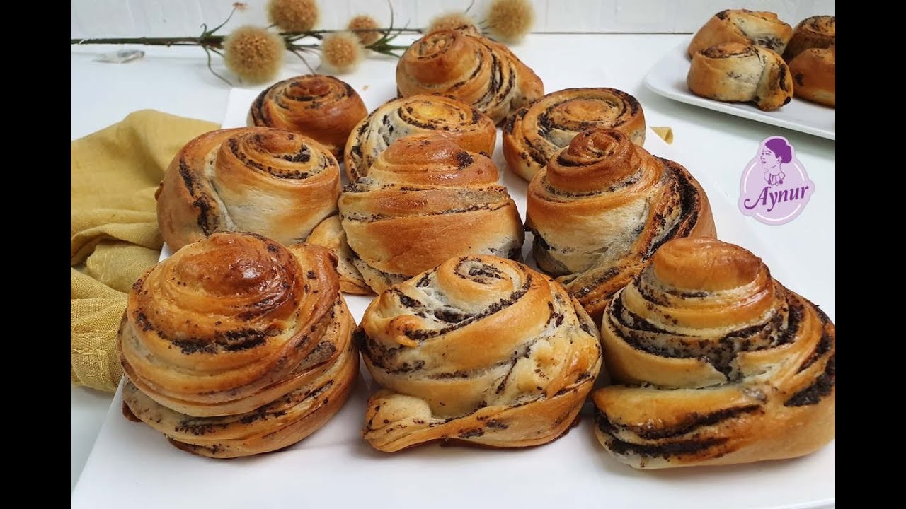 Perfektes Mohngebäck mit Hefeteig