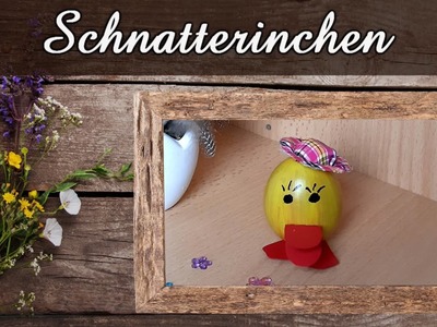 Süßes Schnatterinchen mit Hut als Osterei | Tolle Osterdeko selber machen | Basteln zu Ostern | DIY