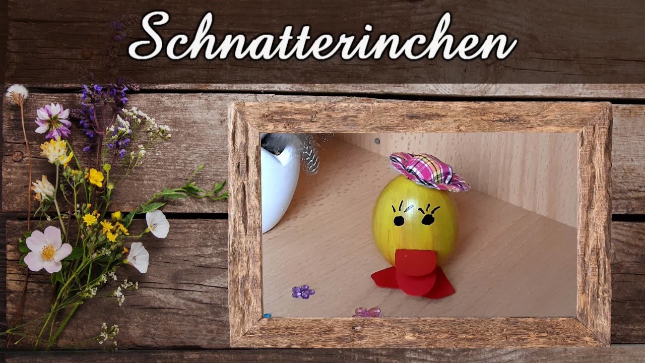 Süßes Schnatterinchen mit Hut als Osterei | Tolle Osterdeko selber machen | Basteln zu Ostern | DIY