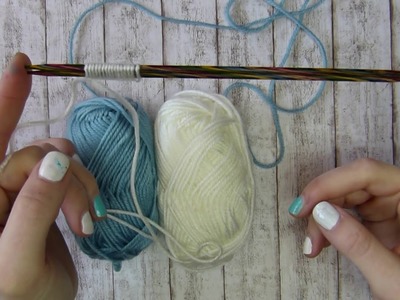 Zweifarbiges Vollpatent. Brioche stricken