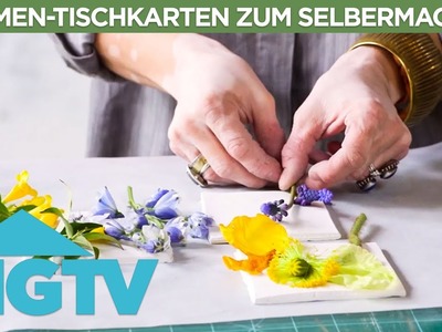 Blumen-Tischkarten zum Selbermachen | DIY | HGTV Deutschland