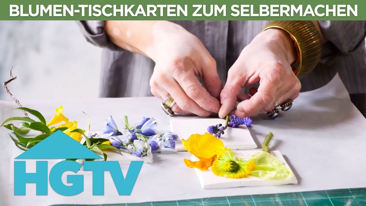 Blumen-Tischkarten zum Selbermachen | DIY | HGTV Deutschland