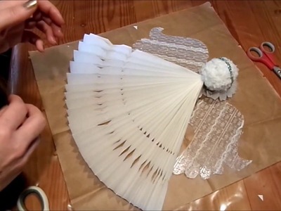 DIY: Große zauberhafte LED ENGEL aus Butterbrotpapier , Upcycling :))