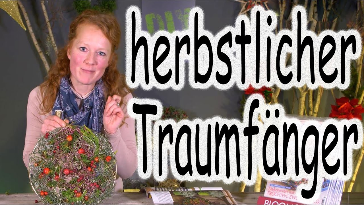 DIY: herbstlicher Traumfänger | Heidekranz | Türkranz | Wandkranz | Herbstdeko | Floristik24