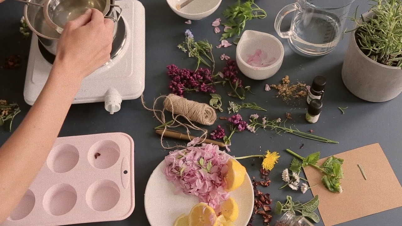 DIY Seifen mit Blüten