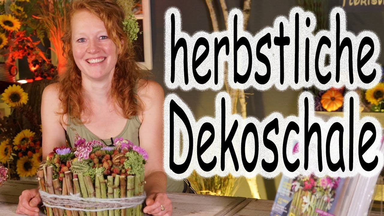 DIY: Tischdeko Dekoschale| japanischer Knöterich Deko | Natur Deko | Herbstdeko | Floristik24