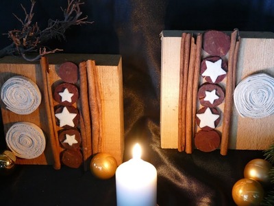 DIY Weihnachtsdeko – Holzdeko – upcycling – christmas decoration – Новогоднее украшение