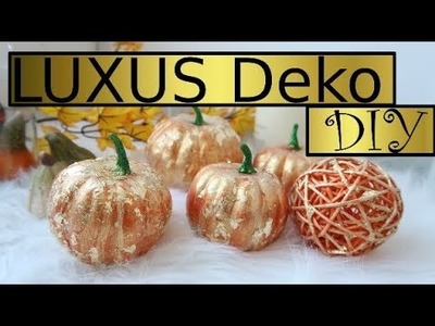 Günstige Blattgold Herbst Kürbis Dekoration  DIY unter 1€