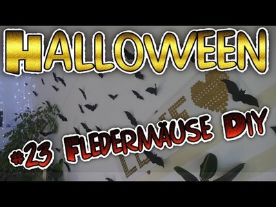 Halloween Deko DiY #23 | Fledermäuse basteln | Fledermäuse in der Wohnung | günstige DiY