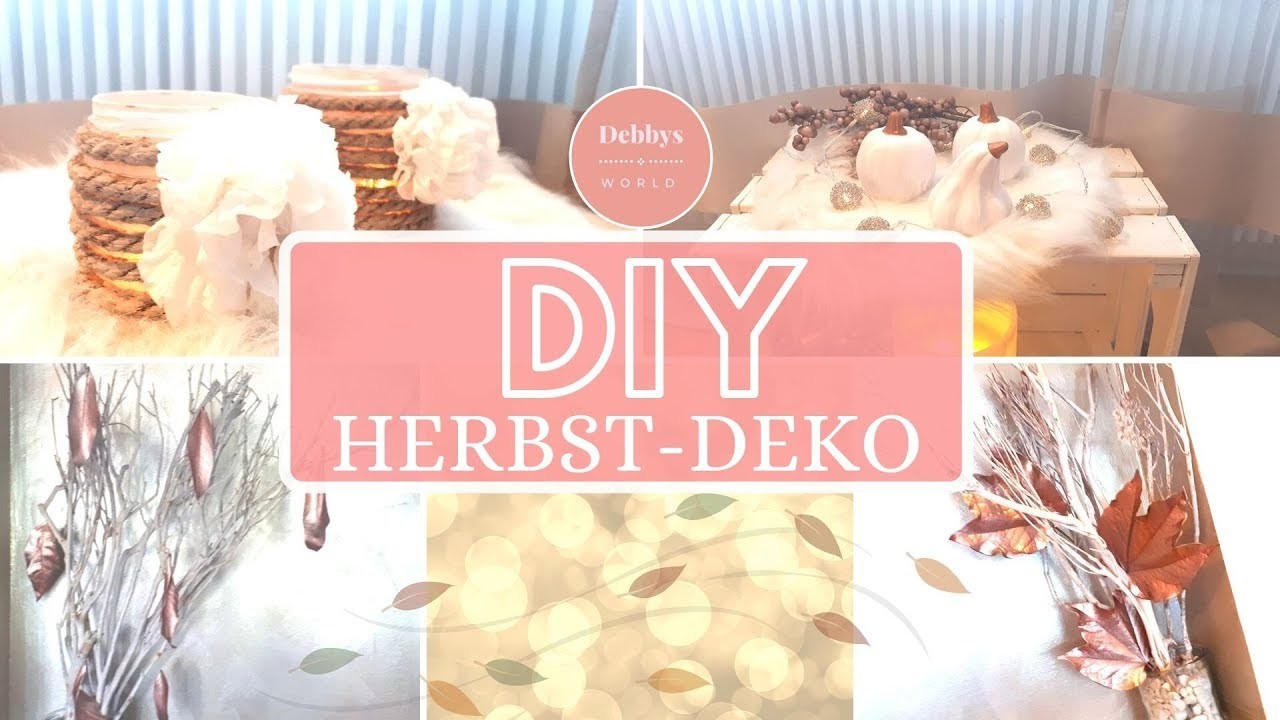 Herbstdeko DIY|einfache und schnelle Dekoideen|DIY Fall Room Decor Rosé Gold|do it yourself
