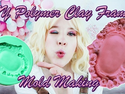 How to make Polymer Clay Frames for Cameos DIY + mold making