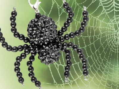 Ideen mit Herz - Perlen-Spinne basteln - DIY Schmuck - Halloween-Deko selber machen - Pearl Spider