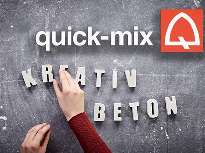 Quick-mix Kreativ-Beton: Haustürschild. DIY Beton-Hausbeschriftung