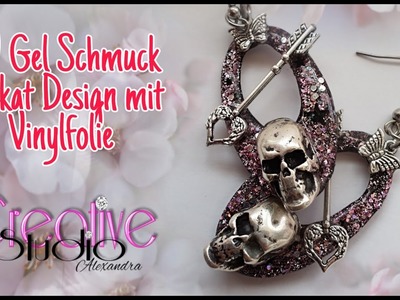 UV Gel Schmuck TOTENKOPF OHRRINGE