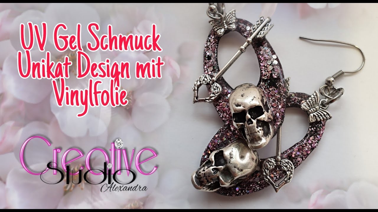 UV Gel Schmuck TOTENKOPF OHRRINGE