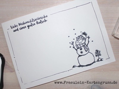 Weihnachtskarte | Frostige Grüße | simplestamping | Tutorial | Stampin´ Up!