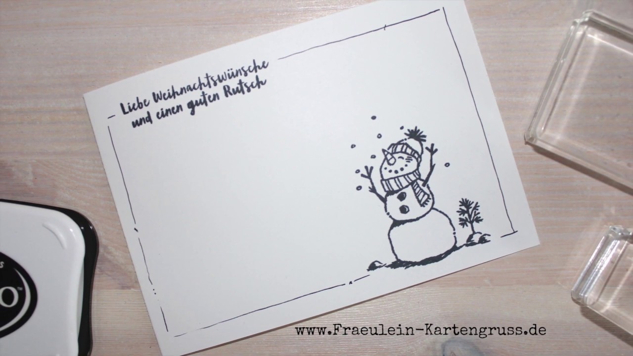 Weihnachtskarte | Frostige Grüße | simplestamping | Tutorial | Stampin´ Up!