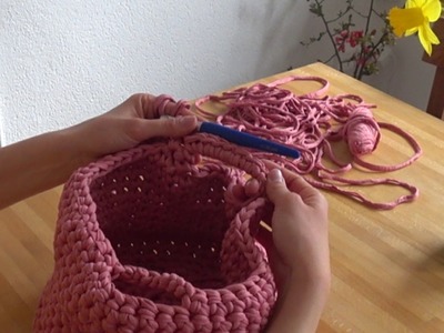 Anleitung Griffe Korb häkeln