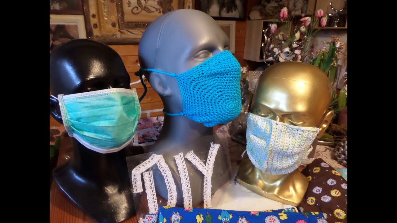 DIY: passgenaue Atemschutzmasken, Mund-Nasen-Schutz MASKEN HÄKELN -leicht gemacht