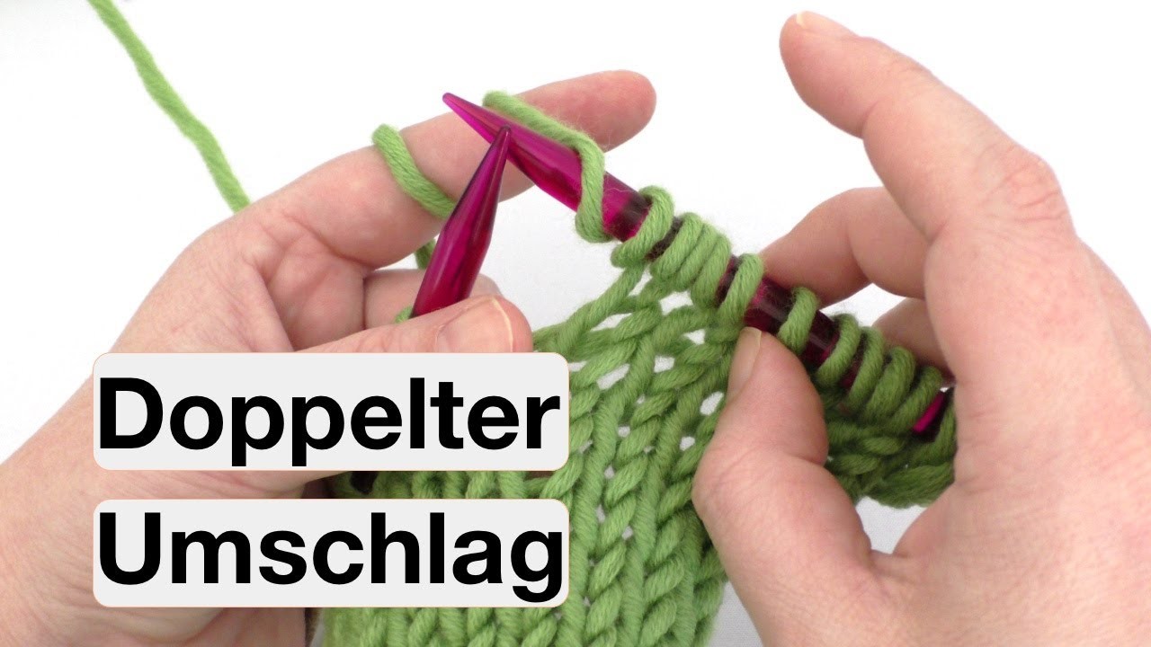 Doppelter Umschlag stricken