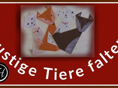 Lustige Tiere falten