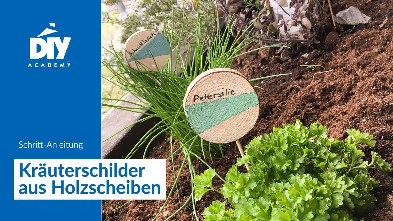 Pflanzen- und Kräuterschilder basteln