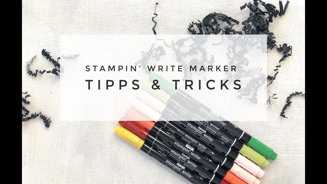 ???? Stampin' Write Marker Tipps & Tricks #2 I Stempelabdrücke kolorieren I DIY