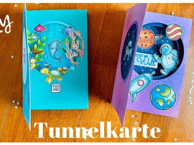 ☀️???? Tunnelkarte I Tunnel Card I Shadow Box Card I DIY ☀️????