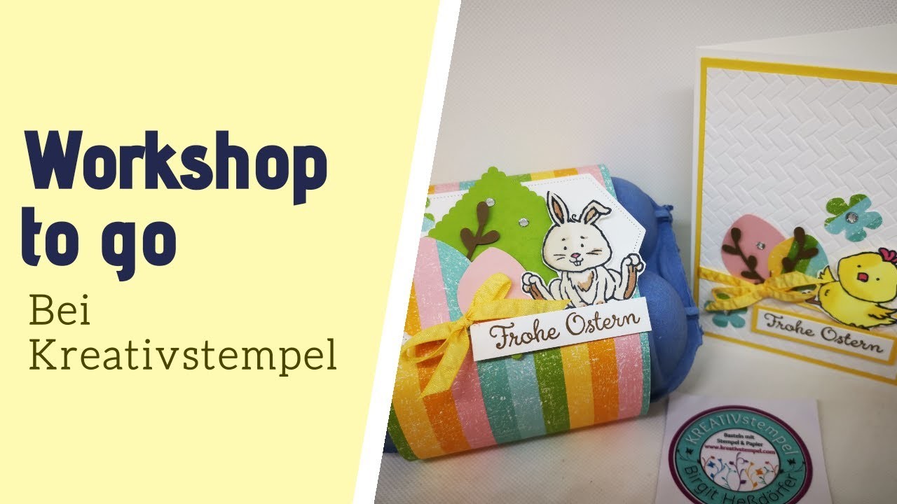Workshop to go Nr. 1 Ostern Ostereiverpackung mit passender Osterkarte mit Stampin` Up! Produkten