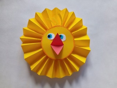 3D Karte mit Kücken. Bastelidee zum Muttertag, Vatertag oder Geburtstag