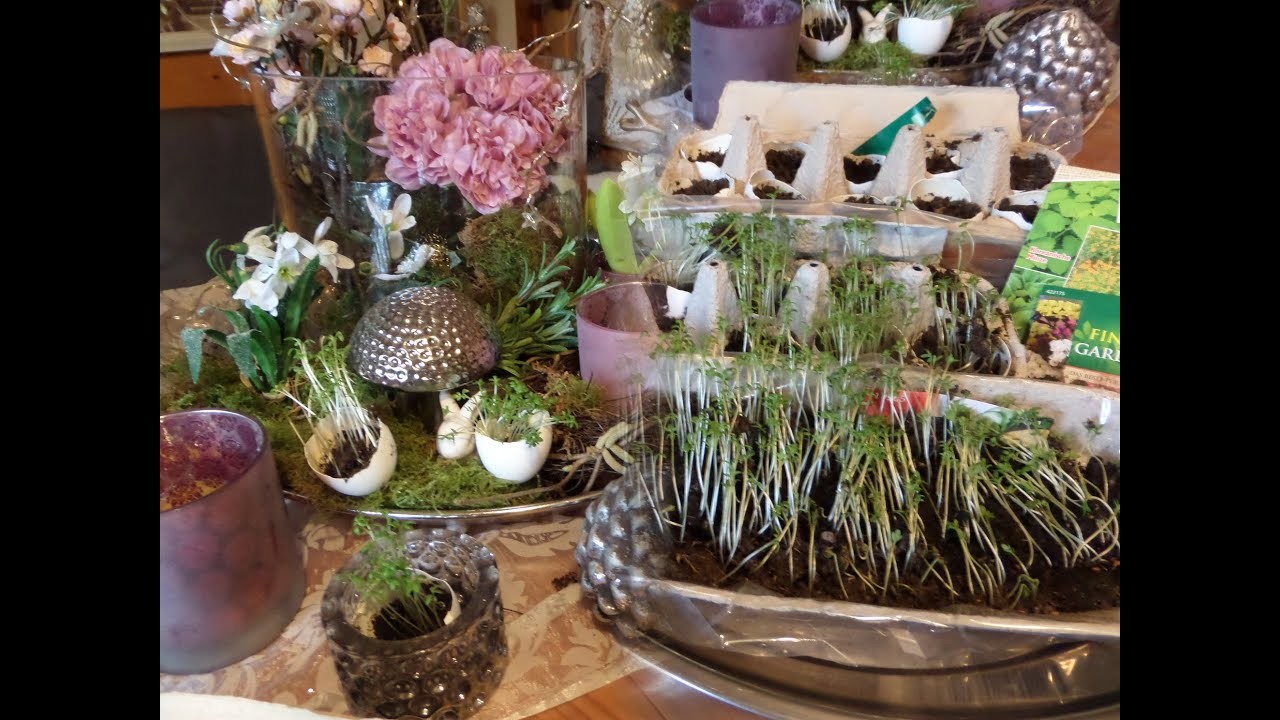 DIY- Mein Tisch-Garten, Tisch Gärtnerei für frische Kräuter & MEHR; Upcycling 0€ :))