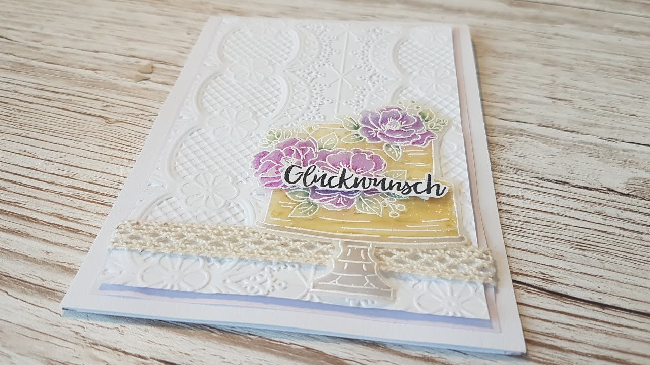 Glückwunschkarte basteln mit Zum Geburtstag für dich stampin up