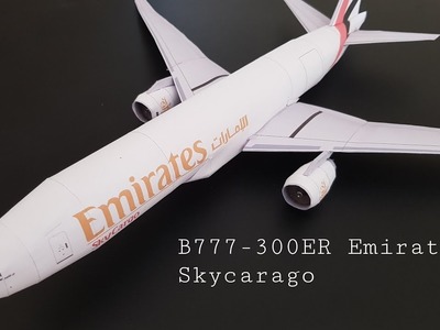 [Papercraft] Boeing 777-300ER Emirates Sky Carago
