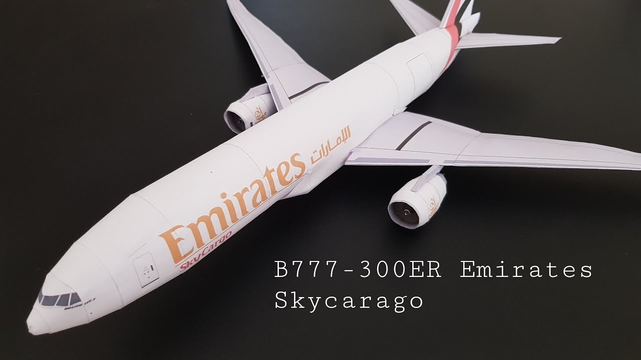 [Papercraft] Boeing 777-300ER Emirates Sky Carago