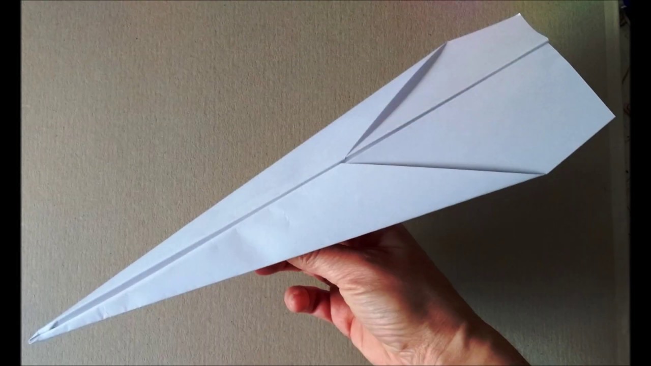 Papierflieger | Anleitung Nr. 1 - einfacher Düsenjet