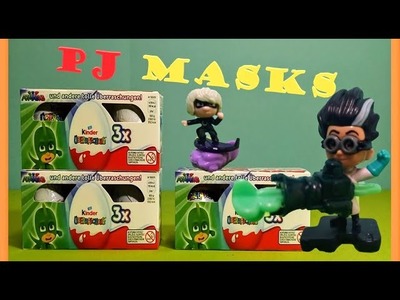 PJ Masks Überraschungseier mit den Pyjamahelden auspacken Romeo Luna Girl Night Ninja! Unboxing Ü Ei