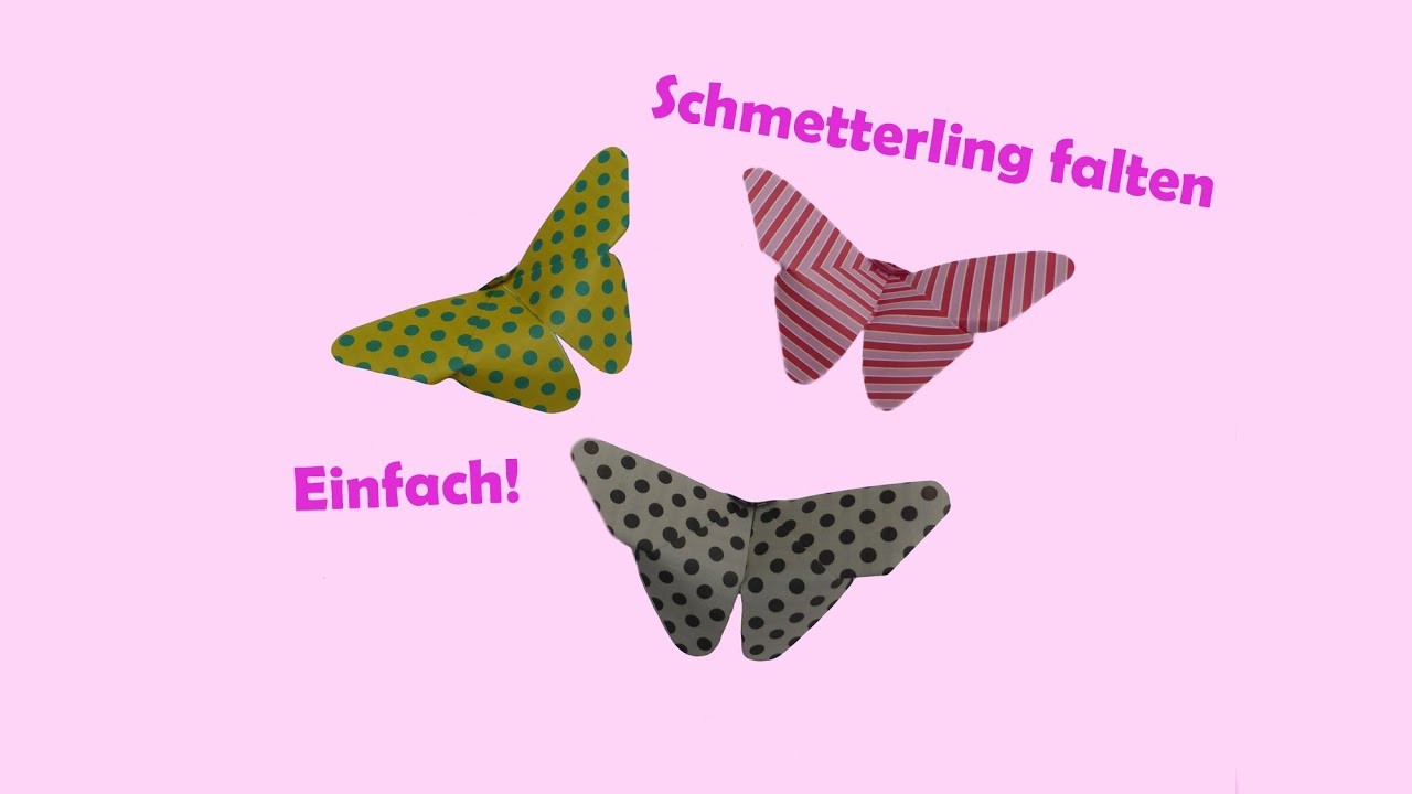 Schmetterling falten papier -  sehr einfach