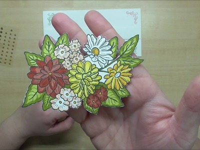 Schöne Blumenkarte gebastelt mit Stampin´up!