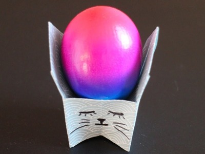 Basteln mit Papier: Hase, Osterhase, Eierbecher für Deko an Ostern, Frühling, Sommer, Muttertag W+