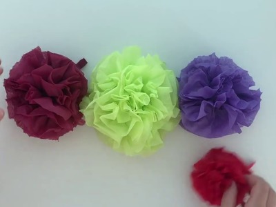 Blumen aus Servietten